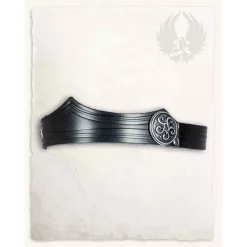 Mytholon Leather Crown Isidor, Decorated, Black