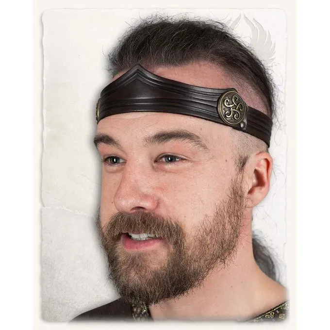 Mytholon Leather Crown Isidor, Decorated, Brown - Image 2