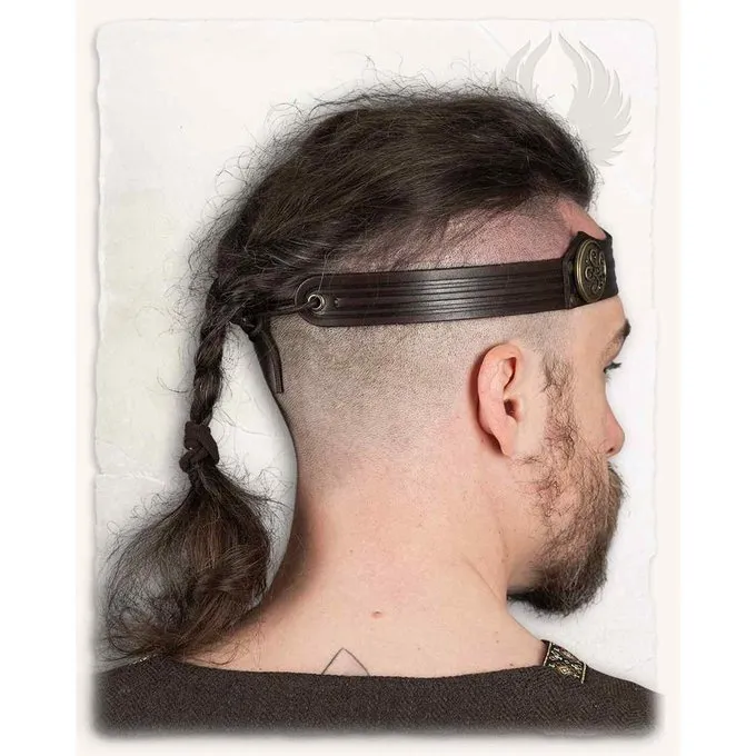 Mytholon Leather Crown Isidor, Decorated, Brown - Image 3