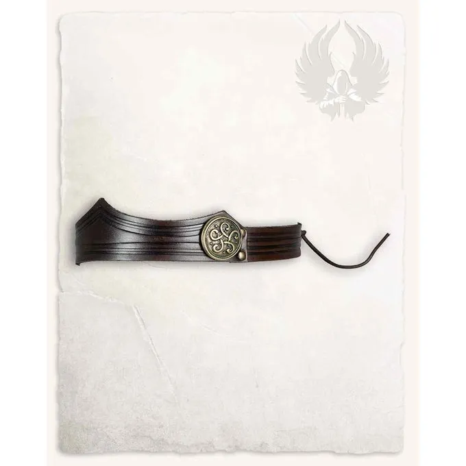 Mytholon Leather Crown Isidor, Decorated, Brown - Image 4