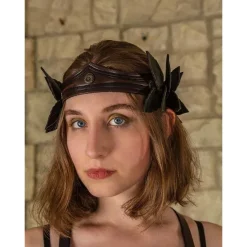 Mytholon Leather Laurel Wreath, Brown-green