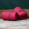 Leg Wrappings With Herringbone Motive, Red
