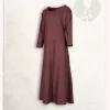 Mytholon Lenora Viking Dress Red, Herringbone Motif