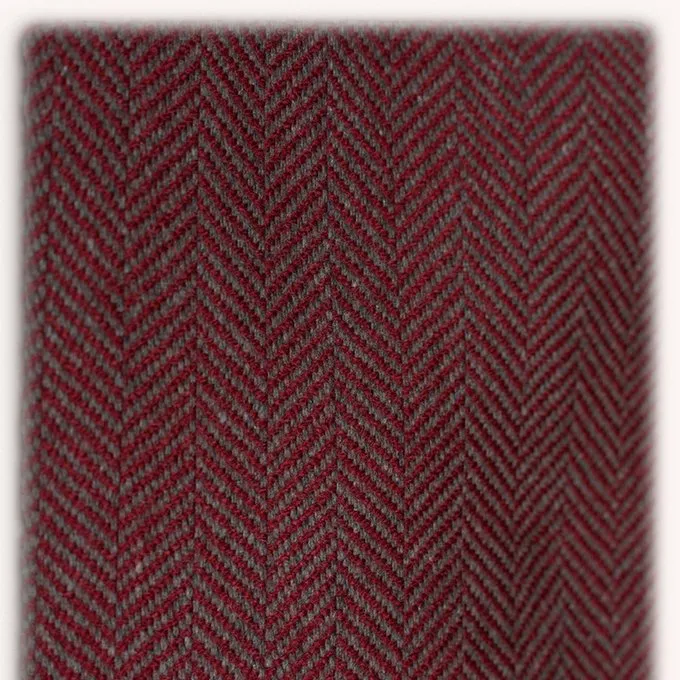 Mytholon Lenora Viking Dress Red, Herringbone Motif - Image 3