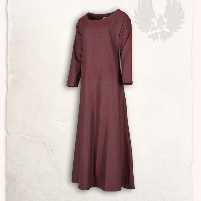 Mytholon Lenora Viking Dress Red, Herringbone Motif