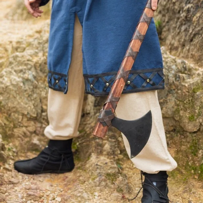 Leonardo Carbone Linen Viking Trousers, Natural - Image 5