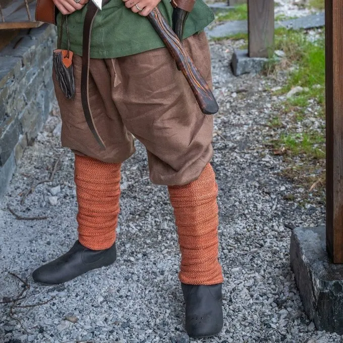 Leonardo Carbone Linen Viking Trousers Odin, Brown - Image 2