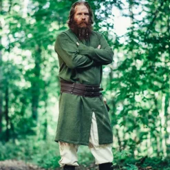 Leonardo Carbone Long Viking Tunic Hvitserk, Green