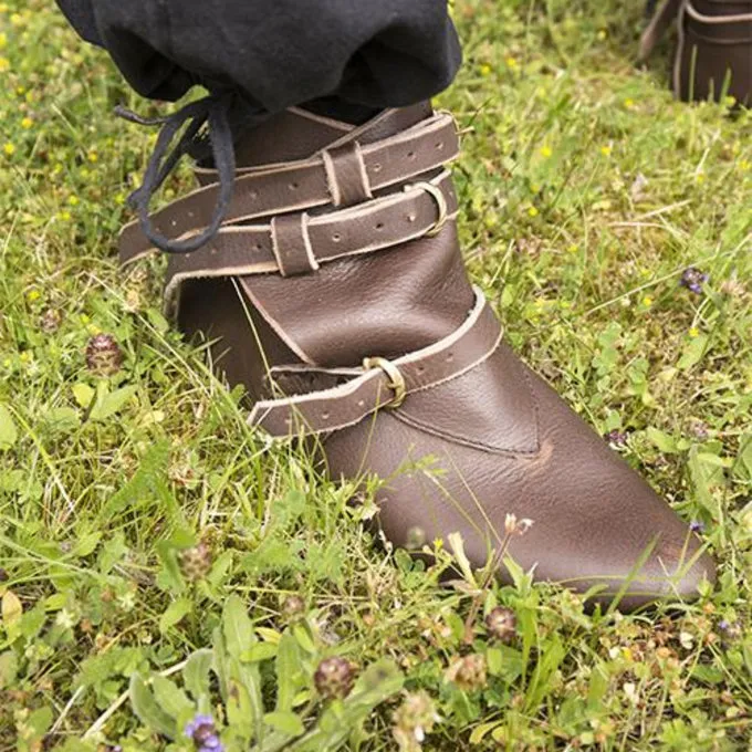 Epic Armoury Medieval Ankle Boots Godfrey, Brown - Image 2