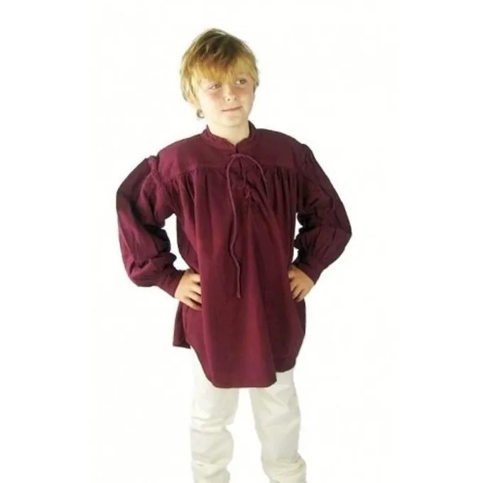 Leonardo Carbone Medieval Boy's Shirt Blue - Image 5