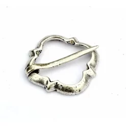 Medieval Brooch Eva Of Reims, Silvered