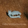 Medieval Cat And Mouse Badge