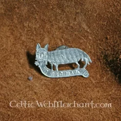Medieval Cat And Mouse Badge