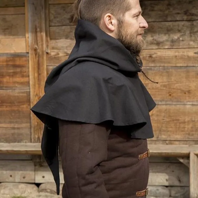 Epic Armoury Medieval Chaperon Walt, Black - Image 2