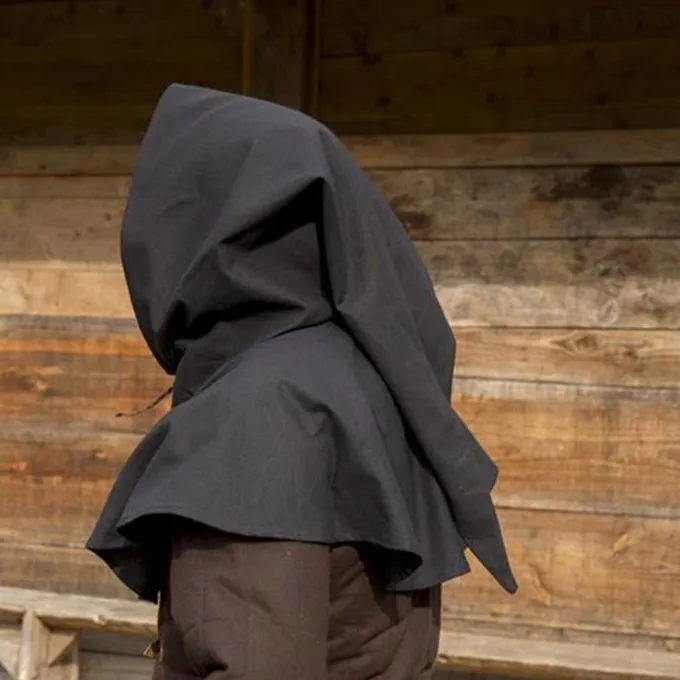 Epic Armoury Medieval Chaperon Walt, Black - Image 5