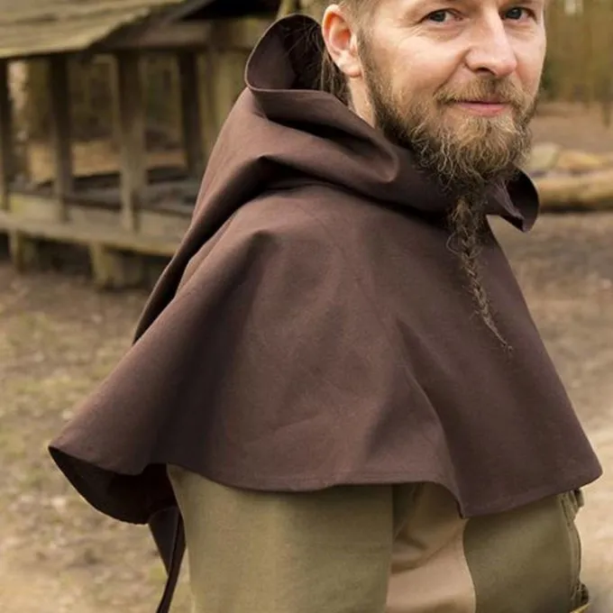 Epic Armoury Medieval Chaperon Walt, Brown - Image 4