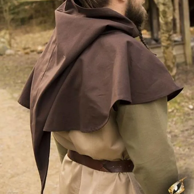 Epic Armoury Medieval Chaperon Walt, Brown - Image 5