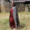 Leonardo Carbone Medieval Cloak With Hood, Grey