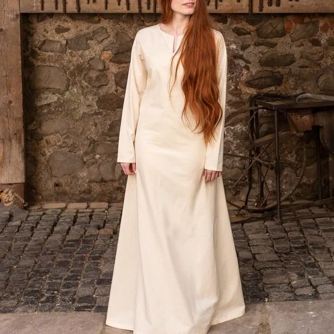 Burgschneider Medieval Dress Elisa, White - Image 3