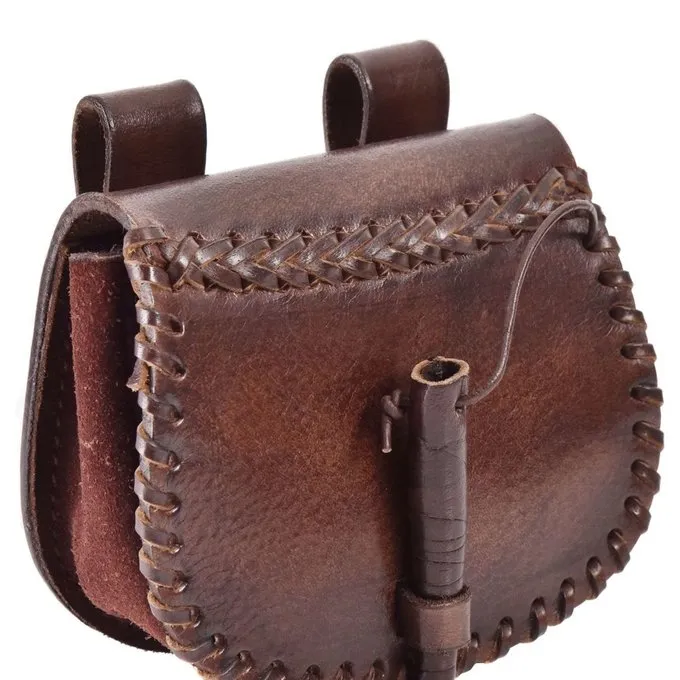 Deepeeka Medieval Leather Bag, Brown