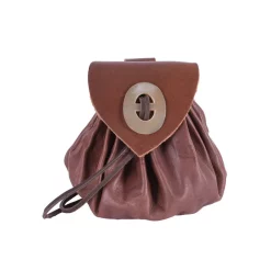 Ulfberth Medieval Money Pouch Chester, Red Brown