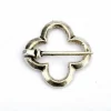 Medieval Quatrefoil Broche, Silvered