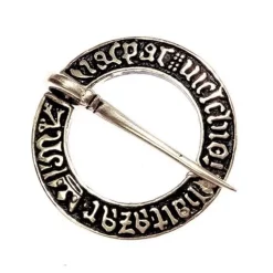Medieval Ring Brooch, Silvered