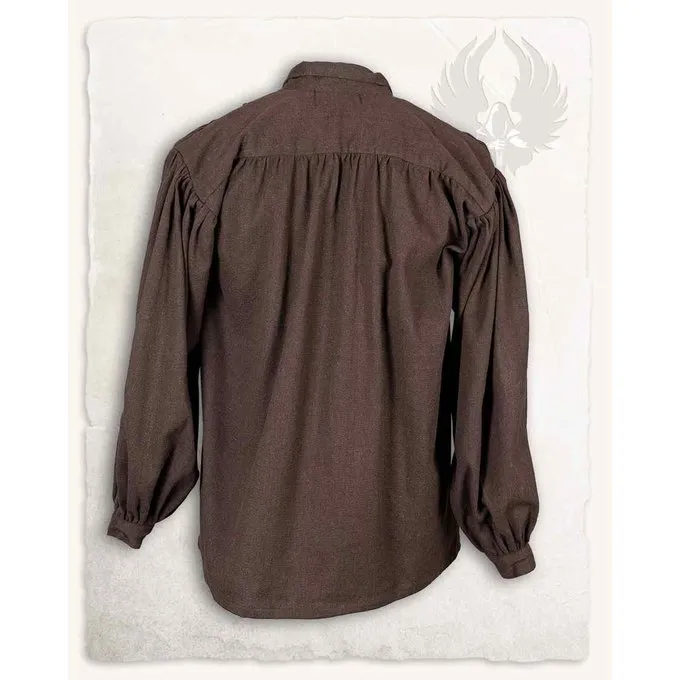 Mytholon Medieval Shirt Jonathan, Brown - Image 3