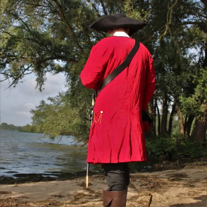 Leonardo Carbone Pirate Coat Velvet, Red-black - Image 5