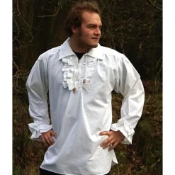 Leonardo Carbone Pirate Shirt, Black