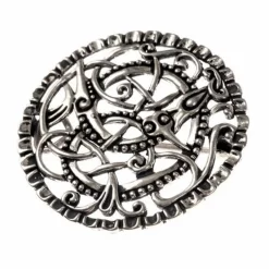 Pitney Brooch, Silvered Bronze