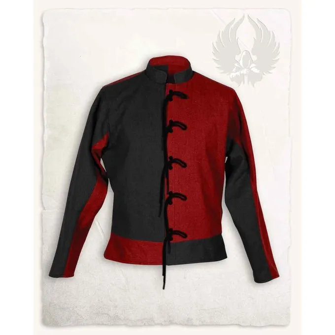 Mytholon Renaissance Doublet Gustav, Black/red - Image 2
