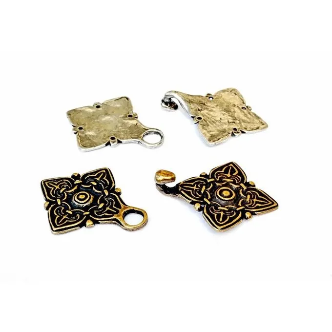 Rusvik Kaftan Clasp, Silvered - Image 2