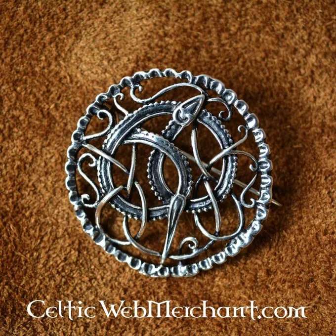 Silver Urnes Style Viking Brooch