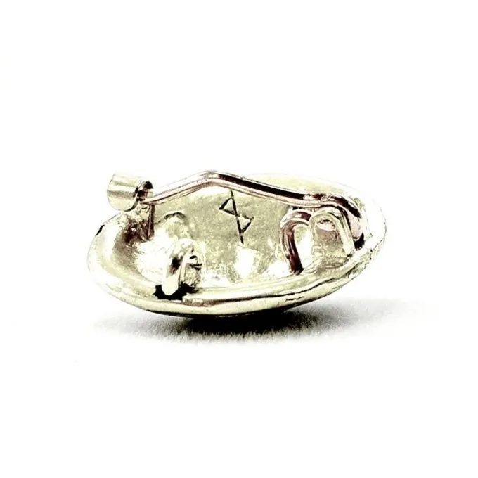 Small Disc Fibula Borre Style, Silvered - Image 2