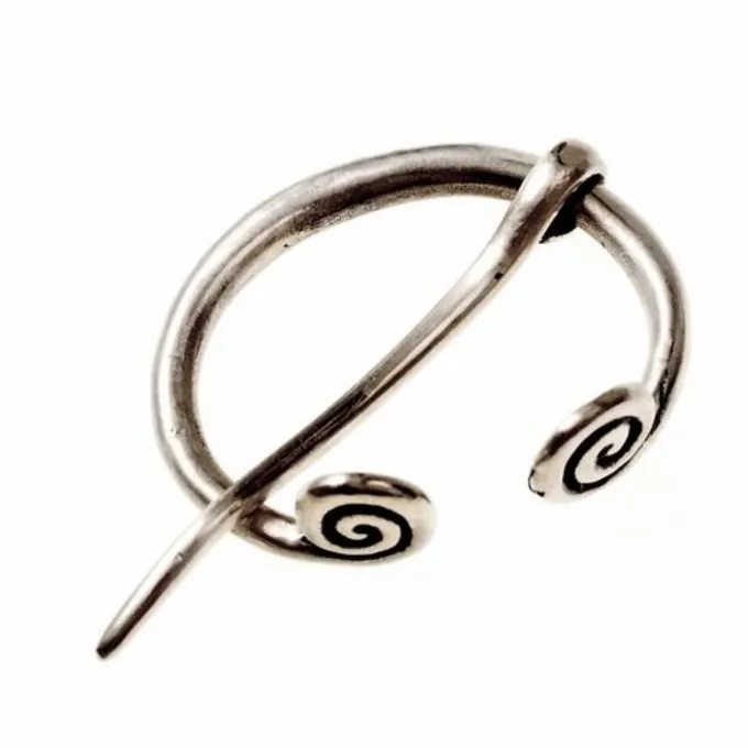 Small Ring Fibula Birka, Silvered - Image 2