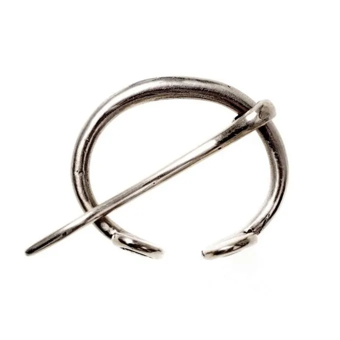 Small Ring Fibula Birka, Silvered