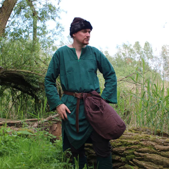 Leonardo Carbone Textile Shoulder Bag, Brown - Image 2