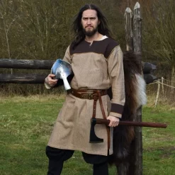 Thorsberg Tunic Herringbone Motif, Brown