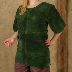 Mytholon Tunic Godwin, Suede Leather, Green