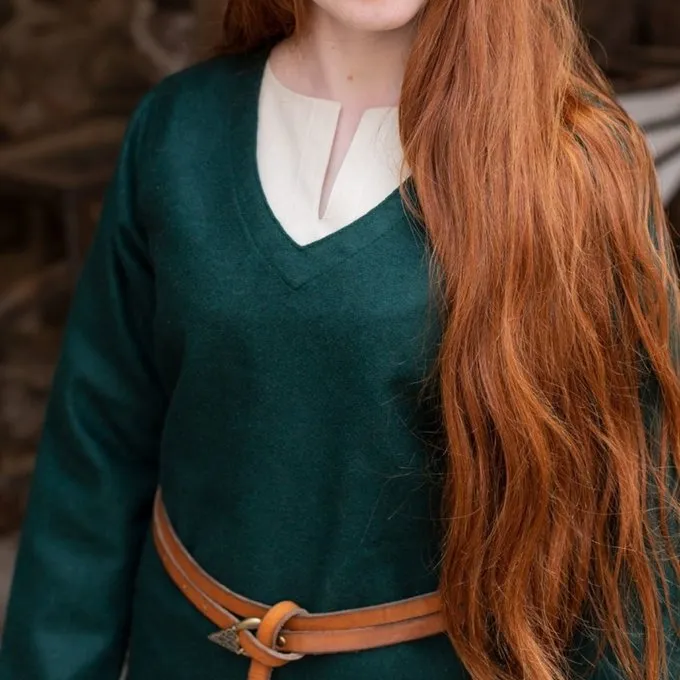 Burgschneider Tunic Shield-maiden Hyria Wool, Green - Image 3