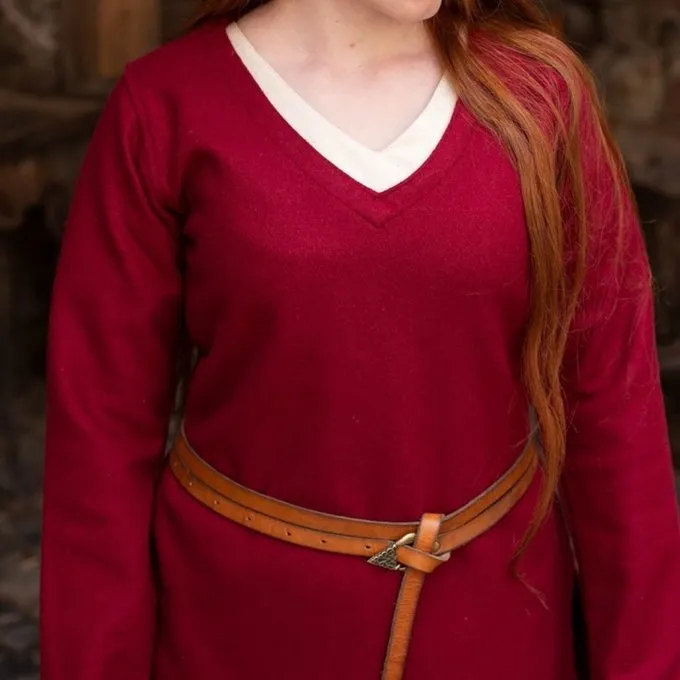 Burgschneider Tunic Shield-maiden Hyria Wool, Red - Image 3