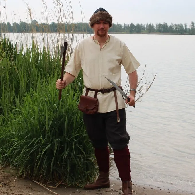 Leonardo Carbone Tunic Uhtred, Cream - Image 4