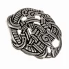 Urnes Style Disc Fibula, Silvered