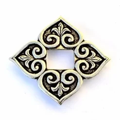 Viking Bag Decoration Birka, Silvered