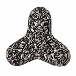 Viking Brooch Kaupang, Silvered