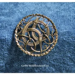 Viking Brooch With Midgard Snake