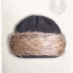 Mytholon Viking Cap Ragi Leather, Black