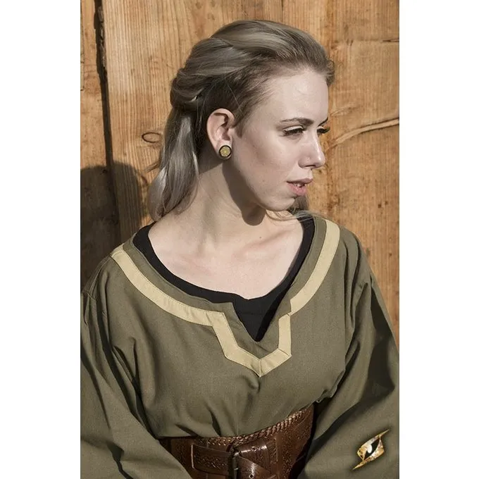 Epic Armoury Viking Dress Astrid, Green/beige - Image 3