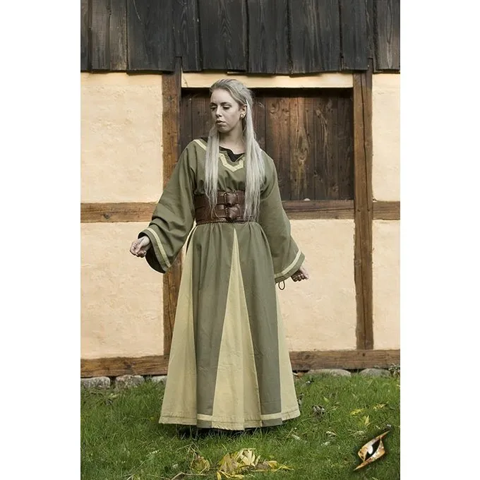 Epic Armoury Viking Dress Astrid, Green/beige - Image 5